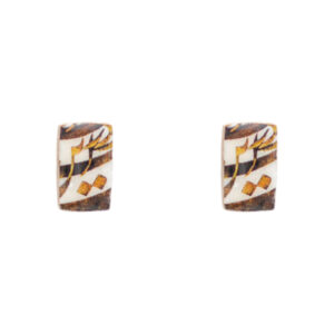 Eshgh - Rectangular Tile Stud Earrings