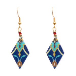 Taranom - Rhombus Shape Tile Earrings