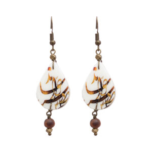 Eshgh - Drop Shape Tile Earrings